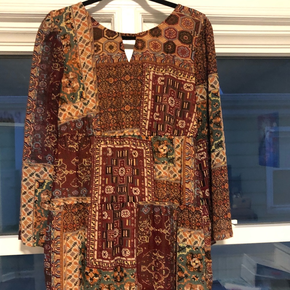 Multi-Pattern Dress